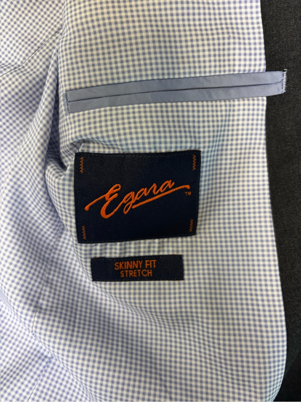 Beautiful Egara 38 Long Blazer Grey Slim Fit Like New Made in Ethiopia - Picture 7 of 12